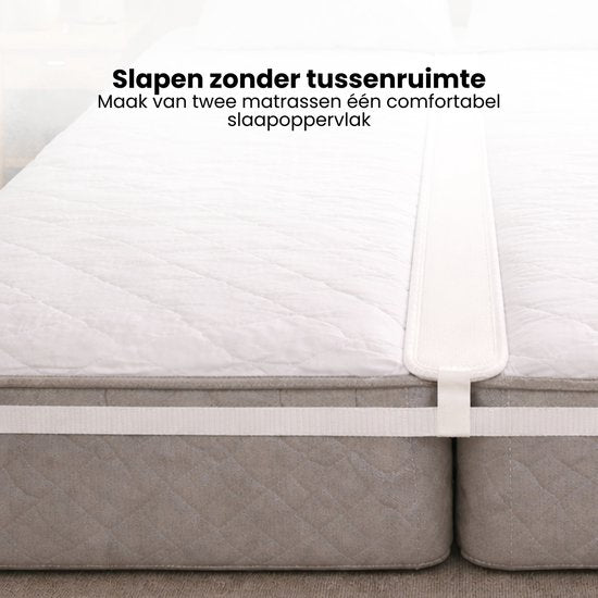 Matraswig met band - Liefdesbrug - Beddenverbinder - Tussenstuk Matras