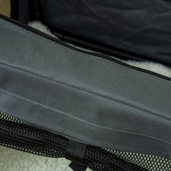 Kattenreismand opvouwbaar voor honden en katten tot 4 kg/40 cm - 3 ingangen - met kussen
