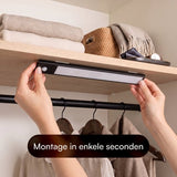 Fidali LED kastverlichting met bewegingssensor - draadloos - zwart - 2 stuks incl. bevestigingsset