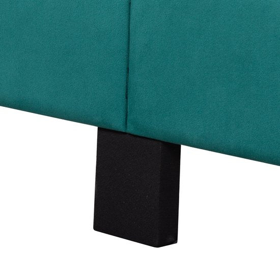 Bedombouw - Groen - 147x206x110cm - Bedombouw met Hoofdbord - De perfecte combinatie van comfort en stijl voor je slaapkamer