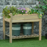 Plantenbak verhoogd - geïmpregneerd Hout - 51x91x75 cm