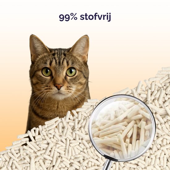 Viervoeter - Kattenbakvulling - 9L- Automatische kattenbakgrind- Klontvormend - 100% Natuurlijk