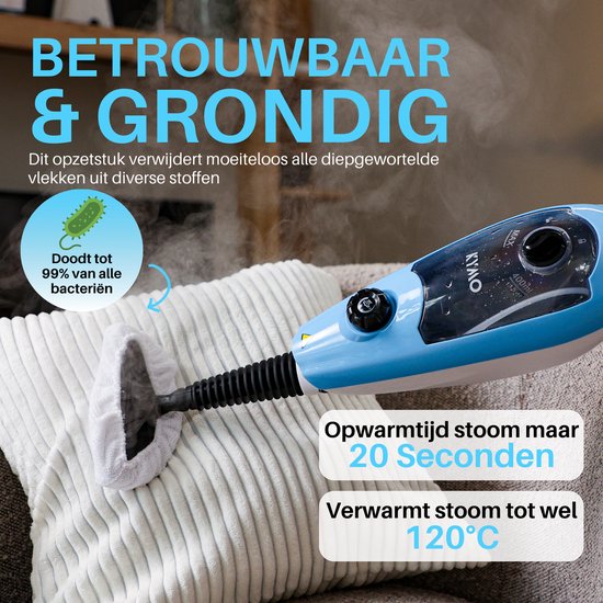 Kymo Stoommop - Stoomreiniger vloer - Stoomdweil - Vloerreiniger - Elektrische Dweil