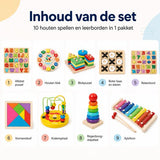 - Tangram - Houten speelgoed - 3 - Educatief - Vanaf 3 Jaar