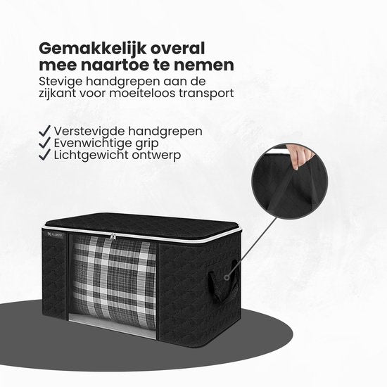 Opbergtas Kleding - 4 Stuks - Organizer voor Dekbed - Opbergzak - Opbergers voor Seizoenskleding
