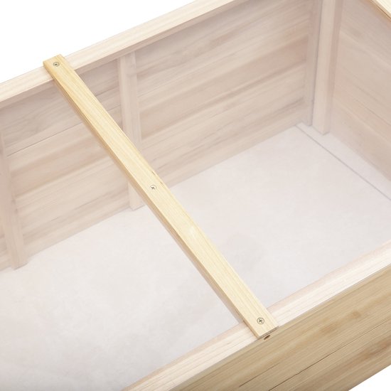 4goodz Houten Kweekbak, Mini Kweekkas 100x50x35 cm - massief hout