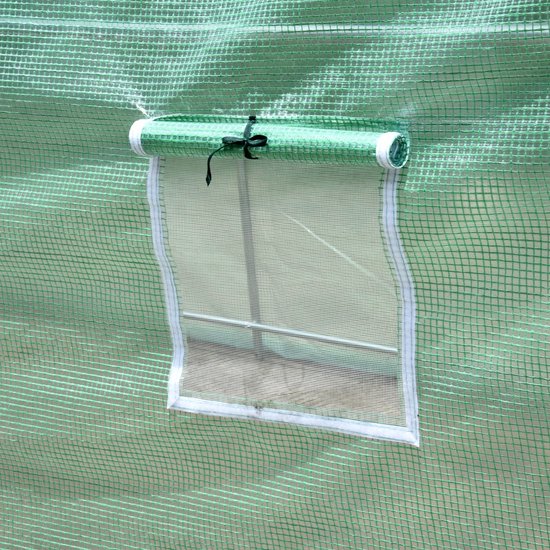4goodz Tunnelserre Kweekkas 395x195x190 cm - Gaasplastic met Raam