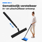 AKSA Home® Douchewisser en Vloertrekker V2 - Douchewisser - Trekker Douche - RVS Vloerwisser - Uitschuifbaar - Zwart