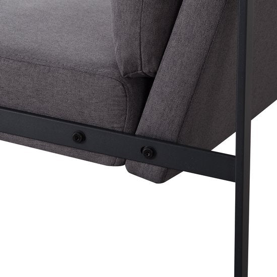 Zitbank voor 2 Personen - Grijs - 125 x 80 x 77 cm - Loveseat - Stijlvol en Comfortabel voor Elk Interieur