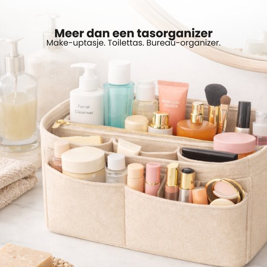 Handtas organizer - Bag in Bag - 11 ruime vakken - 17 9 Tasorganizer
