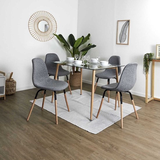 Set van 4 stuks Eetkamerstoel Eettafelstoel