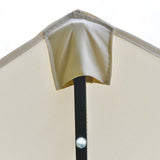 4goodz Duo-parasol 460x270 - brede XL parasol - Donkergrijs