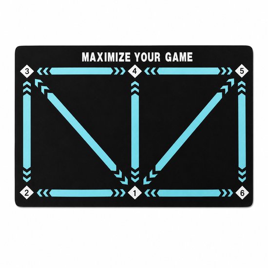Voetbal Trainingsmat – Voetbal Oefenmat – Dribbelmat – Voetbal Trainingsmat 90 x 60 cm – Voetbal Trainingsmateriaal – Voetbal Voetwerktrainer – Antislip Trainingsmat
