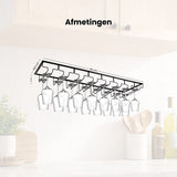 Ophangrek Wijnglazen - glazen - Rijen - Wijnglazenhouder