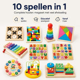 - Tangram - Houten speelgoed - 3 - Educatief - Vanaf 3 Jaar