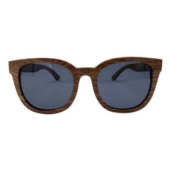 5one® Rome Kosso hout zonnebril met lens - zonnebril voor dames