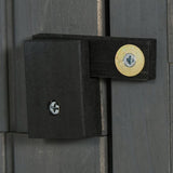Gelakt Houten Tuinkast Berging 182cm - Grijs