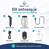 eazy bidet Draagbare Bidet - Montagevrij Bidet Voor WC - Bidet met 2,5L Watertank - Bidet Sproeier - Bidet Handdouche voor Thuis en op Reis