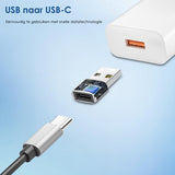 USB-C naar USB-A Adapter 2 stuks – Universele USB C naar USB A converter - Compatibel met alle USB Type C Apparaten
