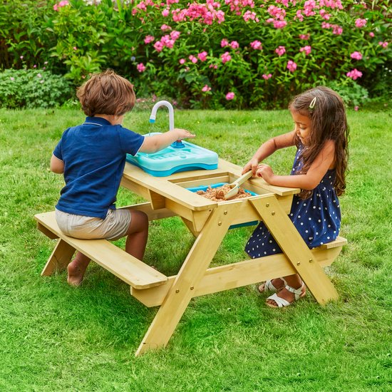 TP Toys Wood kinder picknick tafel met waterbak