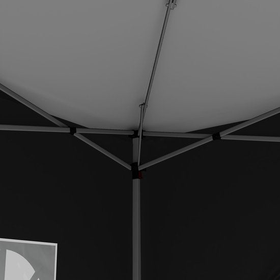 4goodz Partytent Paviljoen 3x3m - Opvouwbaar met 4 Zijwanden en Rits - zwart