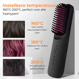 Elektrische Stijlborstel 2.0 - Warmteborstel - Haarborstel - Stijltang - Draadloos - 2024 Model