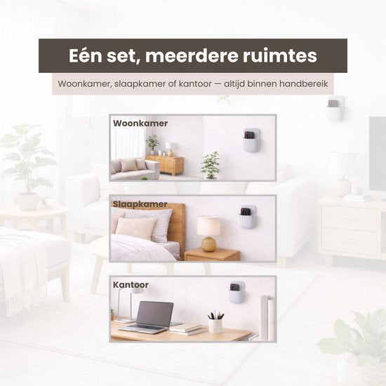Afstandsbediening Houder- AB Houder - Remote Controll Holder - 3 9 11,5 - Set van 3 stuks