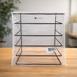 LP Opbergsysteem - Zwart - Elpee Opbergrek - Platenrek van Metaal - Opbergrek LP - Vinyl OpbergSysteem - 50 tot 60 Platen - Bordenstandaard