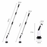Elektrische Schoonmaakborstel Draadloos – 9-in-1 Power Scrubber met 8 Opzetborstels – Uitschuifbare Steel – Oplaadbare Badkamerreiniger – Voor Badkamer, Tegels, Keuken, Douche & Vloeren