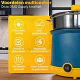 DMG Supply Noodle Pan - Blauw - Elektrische Kookpan - Hotpot - Noodle Kom - 1,8 L - Multicooker