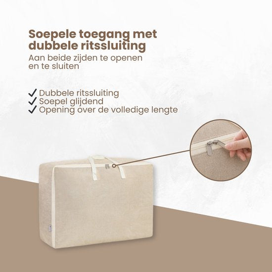 Opbergzak XXL Dekbed - 70 50 30 - Opbergtas voor Dekbed en Kleding - Kledingzak XXL
