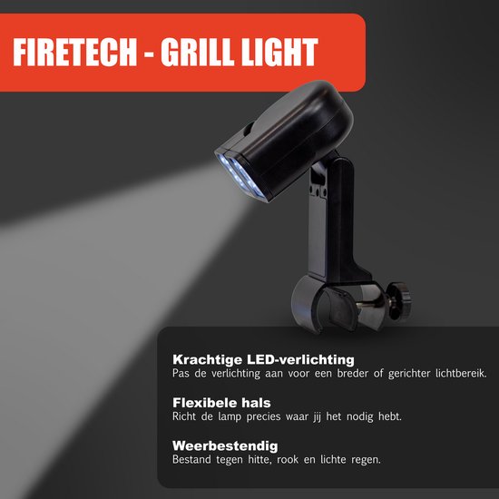FireTech Grill Light - Lamp voor Kamado BBQ- BBQ Accesoires - LED - Barbecue