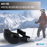 5one® Alpine 9 - Skibril met 2 Verwisselbare Lenzen - en Oranje