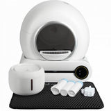 Viervoeter - Automatische Kattenbak - Zelfreinigend - incl Matje en 3 rollen Opvangzakjes