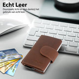 JB-Luxo Pasjeshouder - Uitschuifbaar - RFID Anti-Skim - Pasjes - en Aluminium