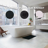 AKSA Home® Badmat 50x80 cm - Douchemat antislip - Badmat antislip - Badkamermat - Vloerkleed - Zwart