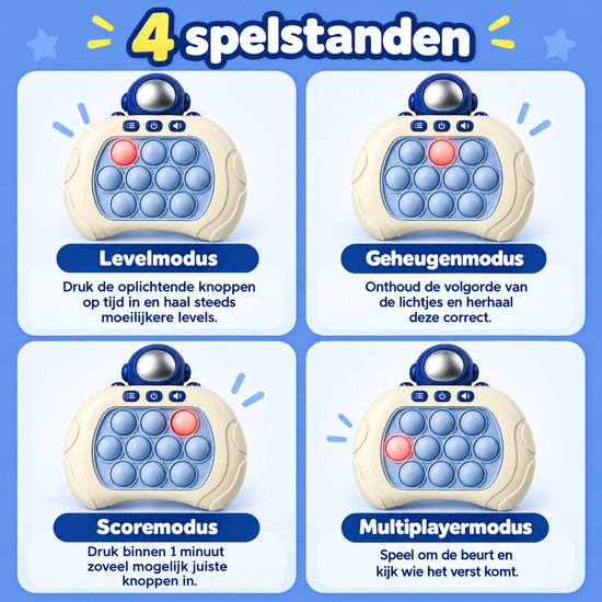 DMG Supply Pop It Game - Pop It - Pop Or Flop - Fidget Toy - Educatief Speelgoed