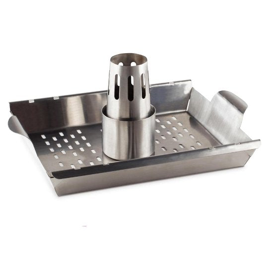 4cookz 3-in-1 RVS groente en kip rooster - chicken on beercan rooster