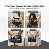 Rolstoeltas - Zwart - Armleuning Rolstoeltas - Waterafstotende Opbergtas voor Rolstoel - Rolstoel Organizer