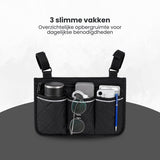 Rolstoeltas - Zwart - Armleuning Rolstoeltas - Waterafstotende Opbergtas voor Rolstoel - Rolstoel Organizer