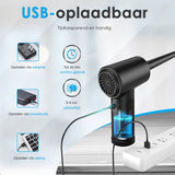 Air Duster met Verlichting en 3 Snelheden - 6 Opzetstukken - 51.000 RPM - Draadloos & USB Oplaadbaar - Perslucht - Compressed air
