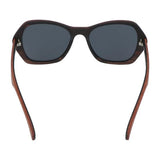 5one® Lucca XL 2-tone - Sapeli en ebony houten zonnebril voor dames