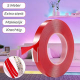 24ME® Dubbelzijdig Montage Tape Etui - 1mm - Transparant - Nano tape - Acrylic VHB