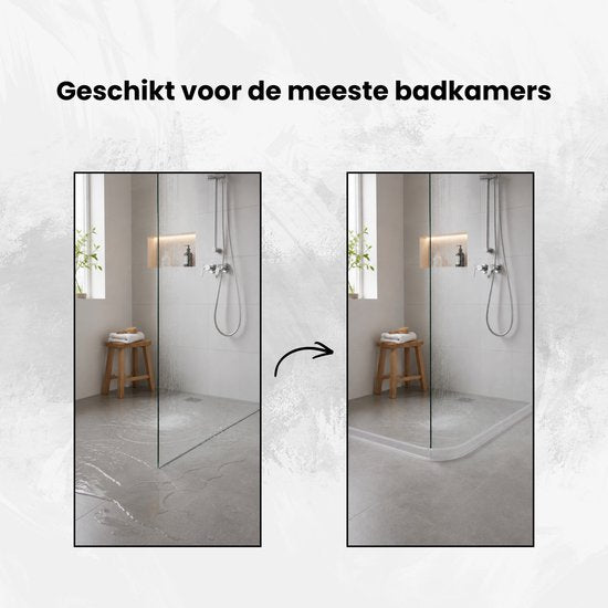 Waterkering - Siliconen - 1 Meter - Zelfklevende Kitrand - Waterdrempel - Douche dorpel