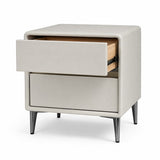Modern Nachtkastje met 2 Lades – Stijlvol Design Nachtkastje voor Slaapkamer – Houten Lades – Stevige Poten – Tijdloos & Praktisch