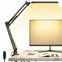 Pro LED Bureaulamp met Klem - Dimbaar - 3 Lichtstanden & 10 Helderheidsniveaus - Verstelbaar & Inklapbaar - Tafellamp voor Bureau