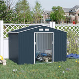 Tuinhuis Gereedschapsschuur 2 schuifdeuren met Bodemframe