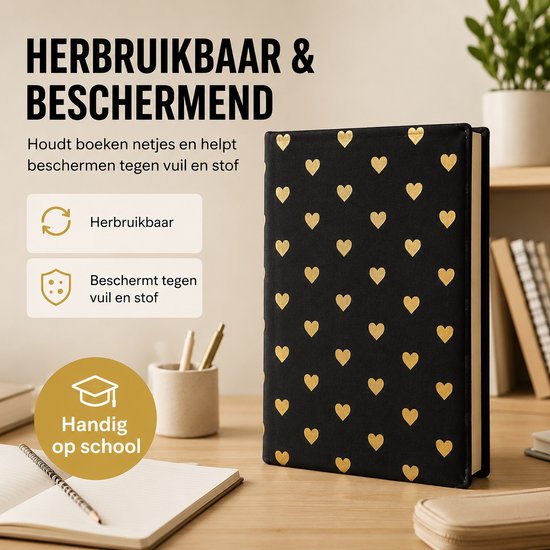 Rekbare boekenkaft - A4 - 10 stuks