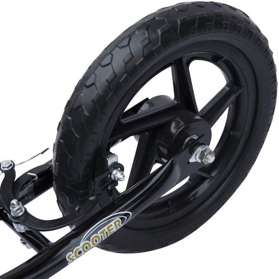 Scooter Step hoogteverstelbaar 12 inch - Zwart