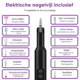 Vesfy Nagelfrees met 12 Nagelvijl Bitjes - Incl. 36 Schuurrolletjes - Pedicureset Professioneel - Nagelvijl Electrisch - Nagellak